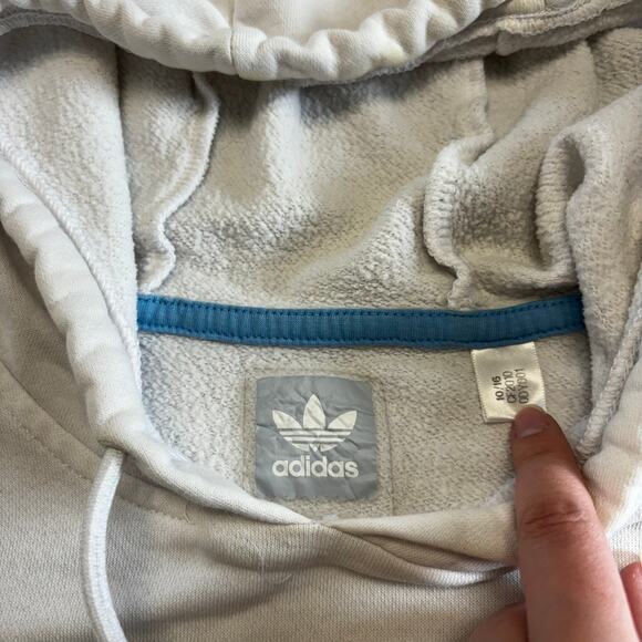 Adidas Snoop X Gonz Skateboarding White Blue Mens L Skater Hoodie Streetwear - Picture 5 of 10